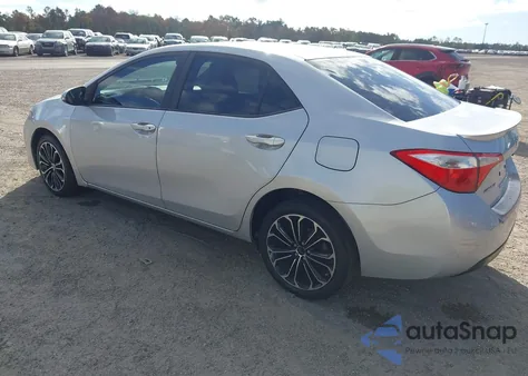 2015 Toyota Corolla S Plus from USA, damaged, VIN 5YFBURHE7FP305849